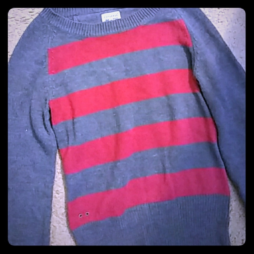 Converse onestar striped sweater